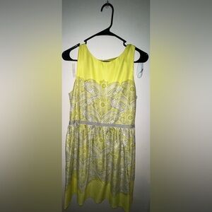 LOFT chartruse dress